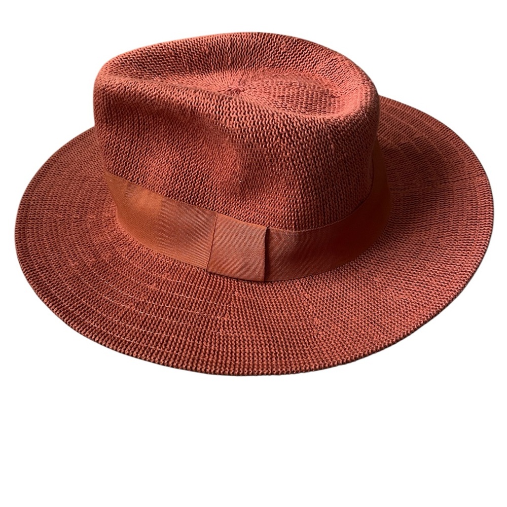 Anthropologie Womens Rowen Rancher Boho Western Hat Terra Cotta 13x12
